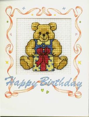 Happy Birthday Bear Card
<p>This was stitched on Aida cloth...14 or 18 count.</p>
Keywords: teddy bear