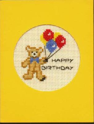 Happy Birthday Bear Card
<p>I seem to recall this was stitched on 18 count Aida cloth.</p>
Keywords: teddy bear