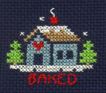 Home Baked
<p>This piece is <strong>very</strong> old.&nbsp; It was supposed to be placed in a small wooden frame, which I no longer have.</p>
Keywords: cross stitch