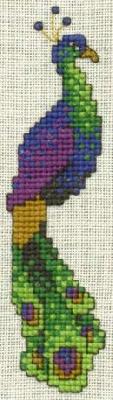 Peacock Bookmark
<p>This was a British cross stitch magazine free cover kit.&nbsp; I loved the combination of colors.</p>
Keywords: cross stitch