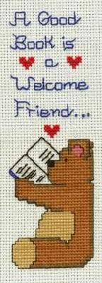 A Good Book is a Welcome Friend Bookmark
<p>This is one of my earlier pieces, which was a kit.</p>
Keywords: teddy bear