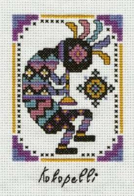 Kokopelli Dancer
<p>I believe this was made from a pattern in a pattern book, which was purchased from a craft store.</p>
Keywords: cross stitch