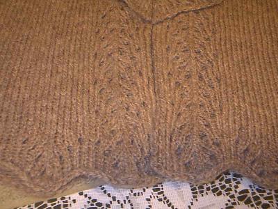 bottom of front lace pattern
