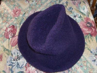 Top view of the Fedora
