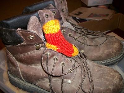 But the sock isn't nearly big enough for a baby
