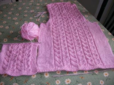 Kat's sweater
<p>So far, so good.&nbsp; Haven't any idea how it will turn out.</p>
<p>&nbsp;</p>
