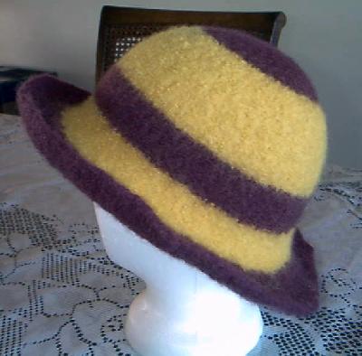 Experiment hats
The hat in need of embellishment.
Keywords: felted hat