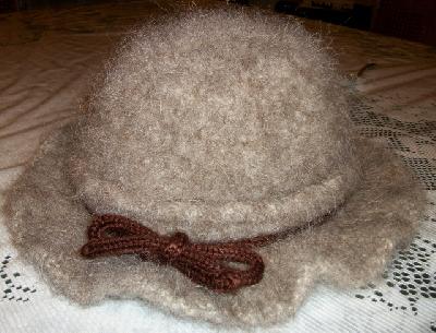 Front of the hat
