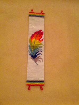 Rainbow Feather Bracelet
