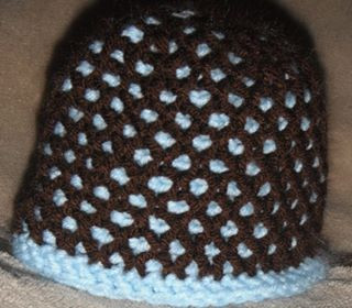Tunisian Honeycomb Hat
