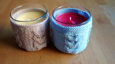 Candle Cozies for Grandma
