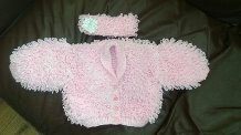 Loopy Cardigan
<p>Complete Newborn Cardigan with Headband&nbsp;</p>
