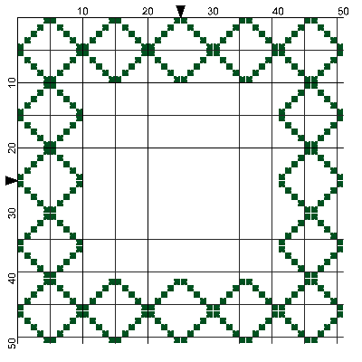 Cross Stitch Border - Diamonds
Keywords: cross stitch