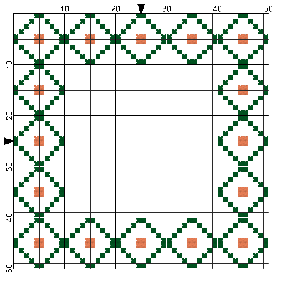 Cross Stitch Border - Diamonds 2
Keywords: cross stitch
