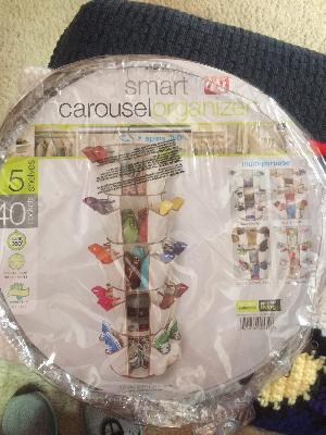 Shoe Carrousel to handle yarn ball/bobbins
<p>Easy and simple way of using bobbins for a word chart</p>
Keywords: bobbins